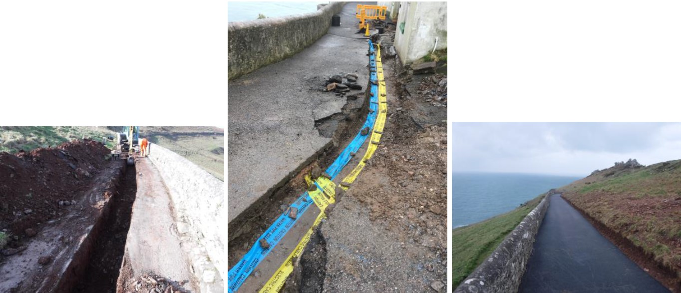 Start Point Lighthouse - Groundworks & Roadway reinstatement